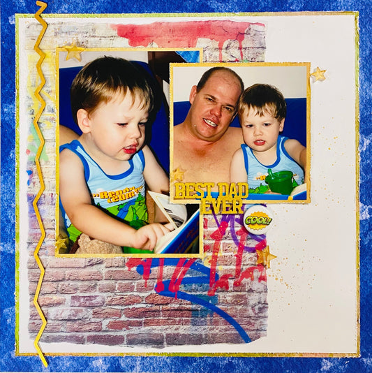 Cool Dad Scrapbook Layout with the amazing Alicia Redshaw