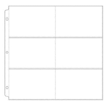 Couture Creations 12"x12" - 6"x4" Pockets - Album Refills - 10 pack CO729475