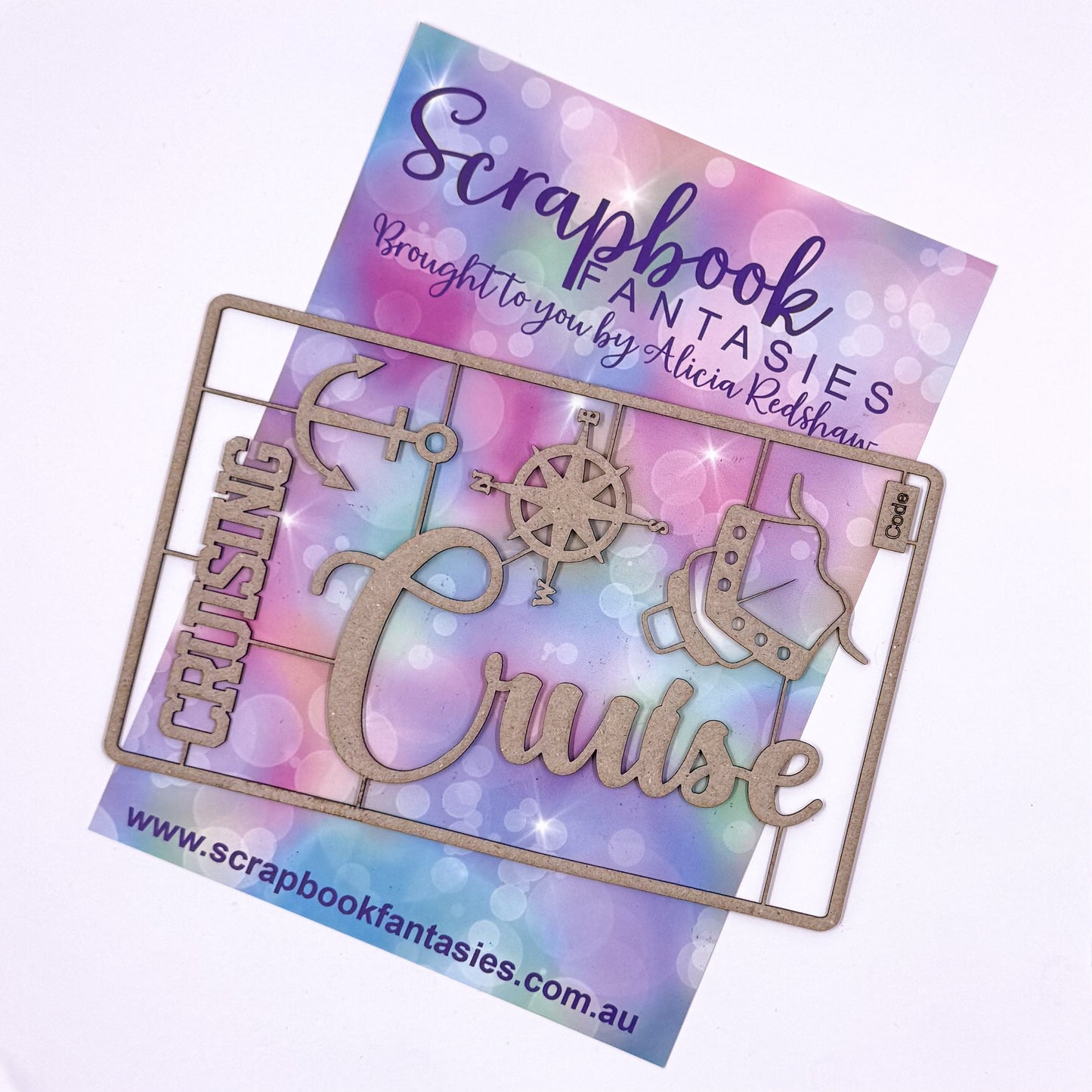 Chippie-Cuts Grey 1.2mm Chipboard 3.5"x5.5" - Cruising (5 pieces) C2000