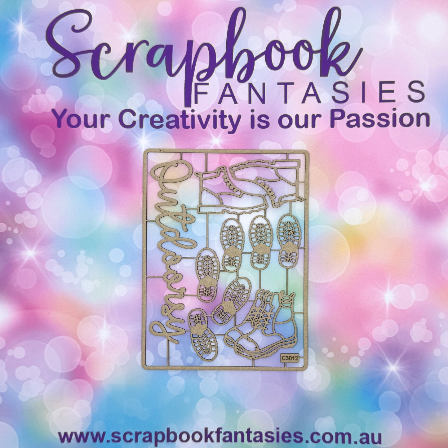 Chippie-Cuts Grey 1.2mm Chipboard 4.5"x6" - Outdoorsy (10 pieces) C3012