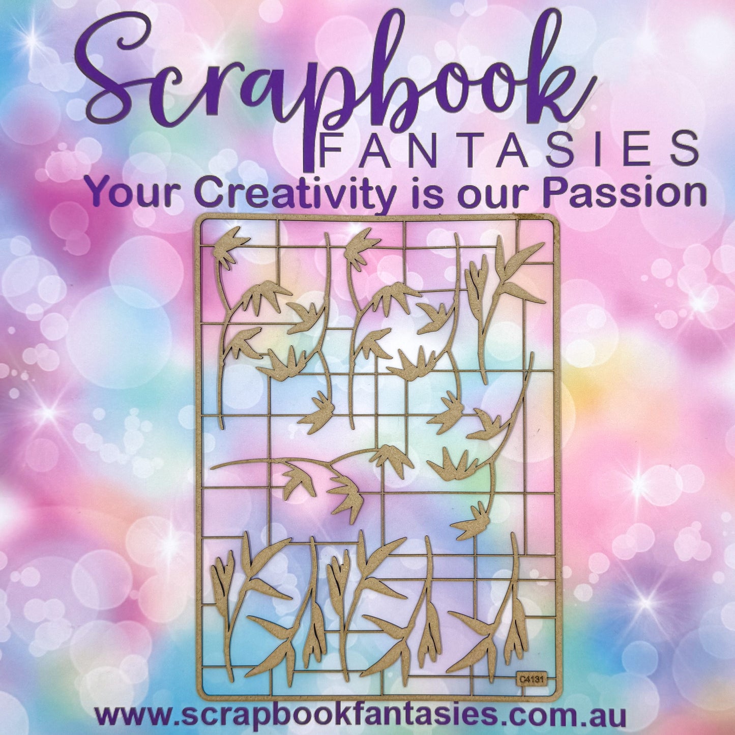 Chippie-Cuts Grey 1.2mm Chipboard 6"x8" - Bamboo (12 pieces) C4131