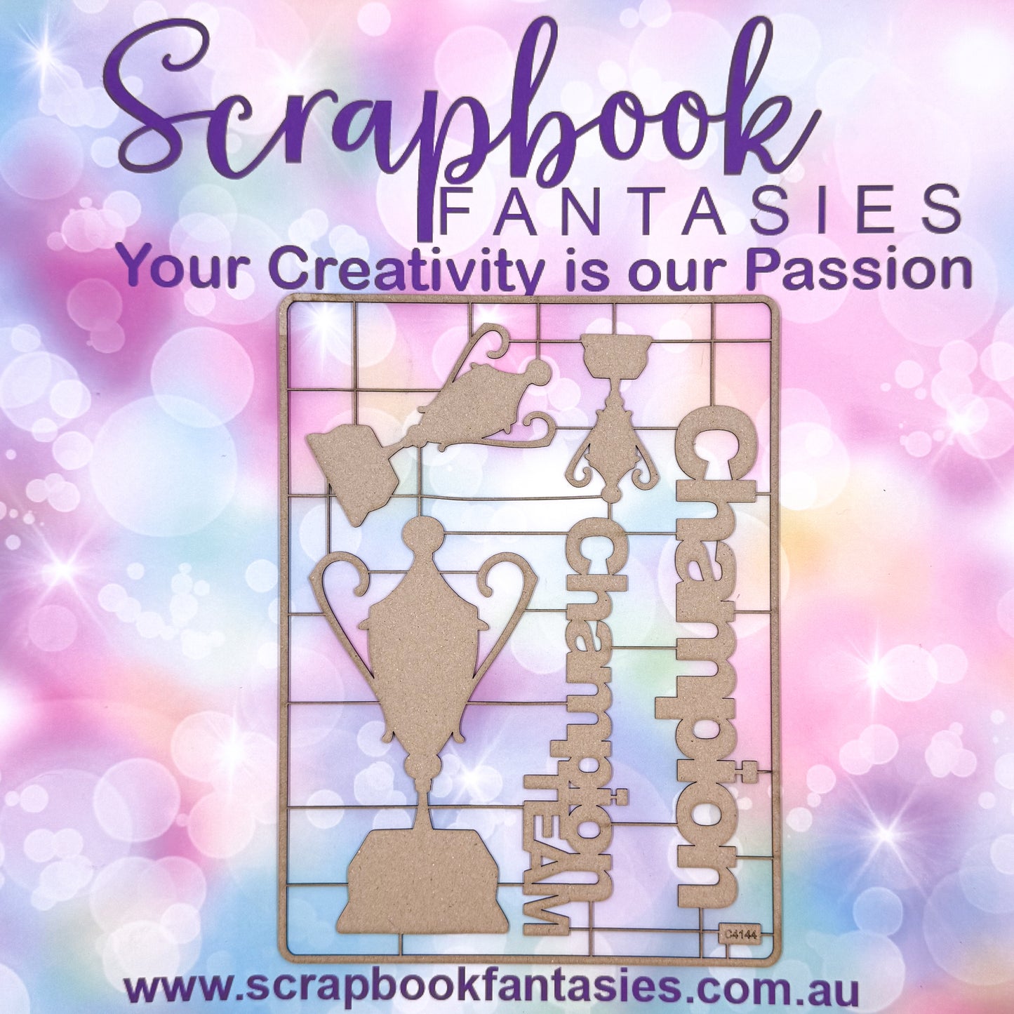 Chippie-Cuts Grey 1.2mm Chipboard 6"x8" - Champion (5 pieces) C4144