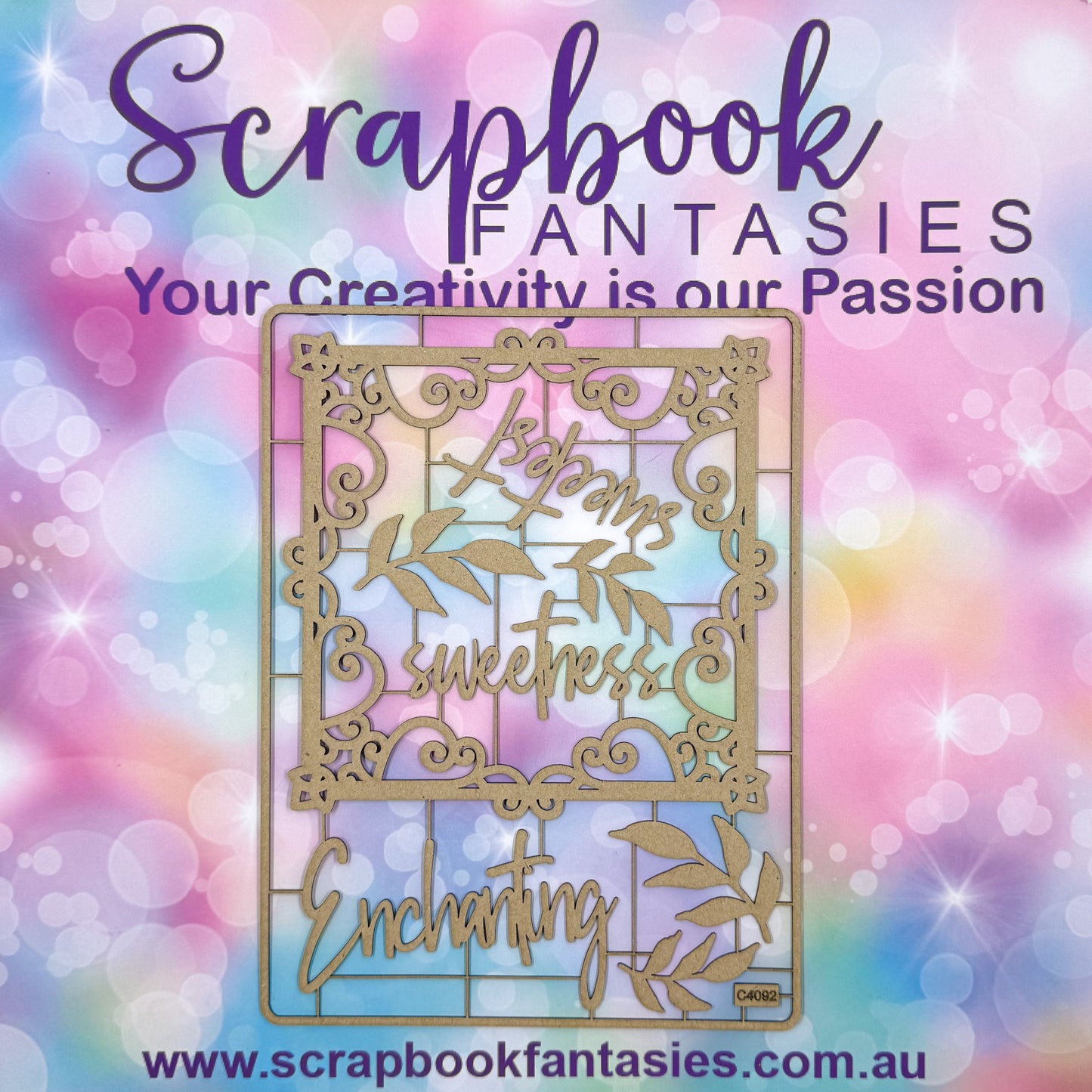 Chippie-Cuts Grey 1.2mm Chipboard 6"x8" - Swan Princess (8 pieces) C4092