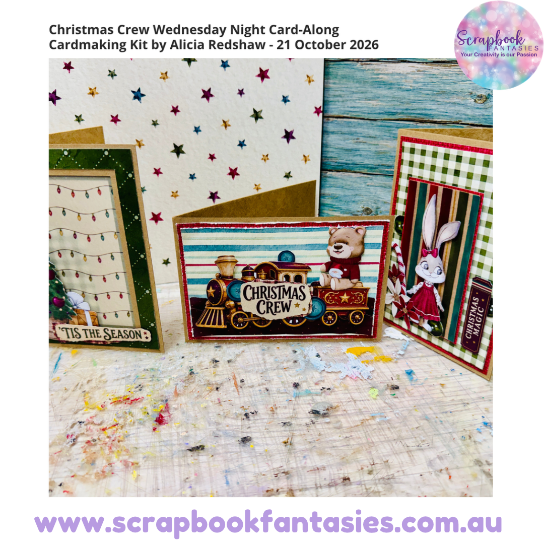 Christmas Crew Wednesday Night Card-Along Cardmaking Kit by Alicia Redshaw - 21 October 2026