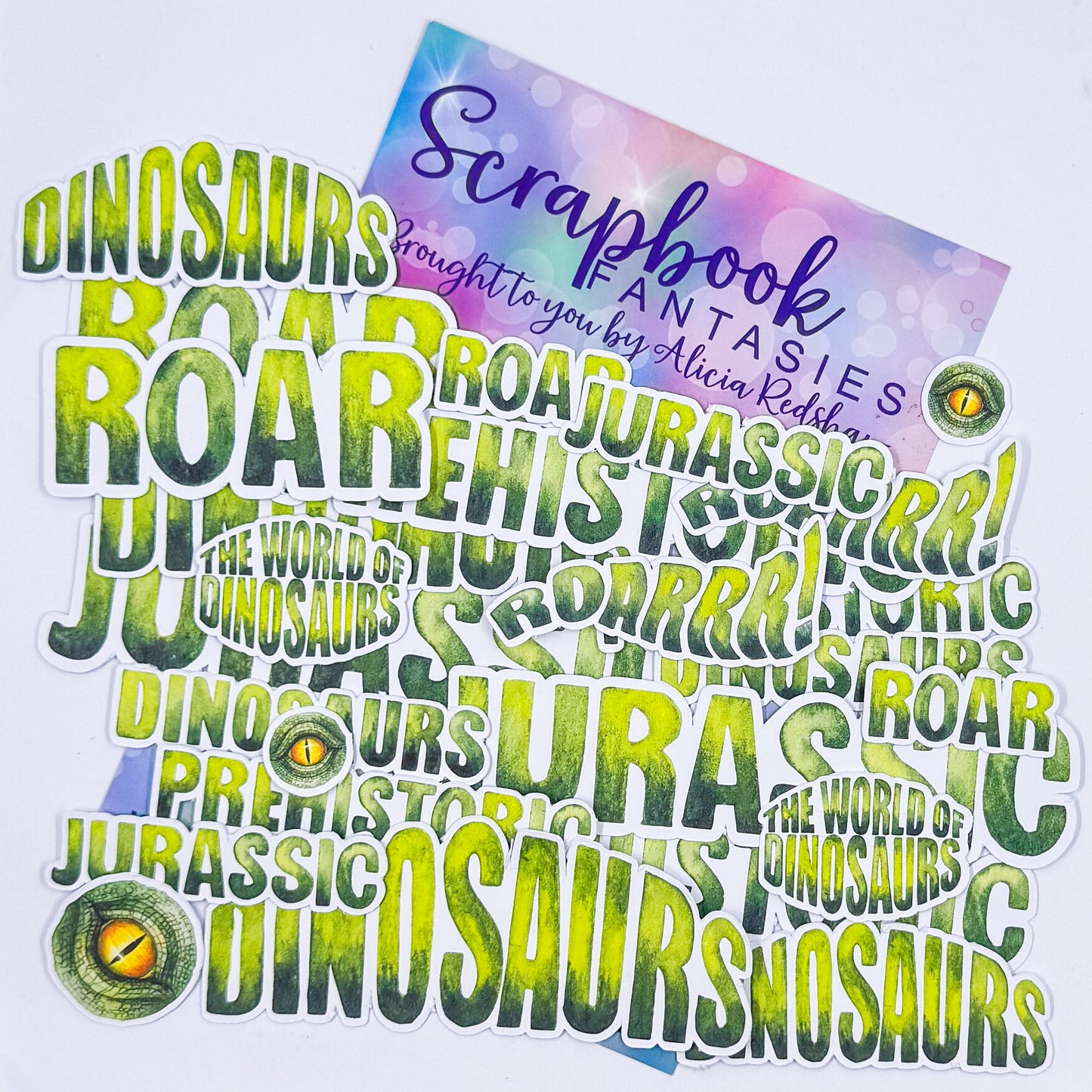 DinoWorld Colour-Cuts- Dino-Words (26 pieces) 11353