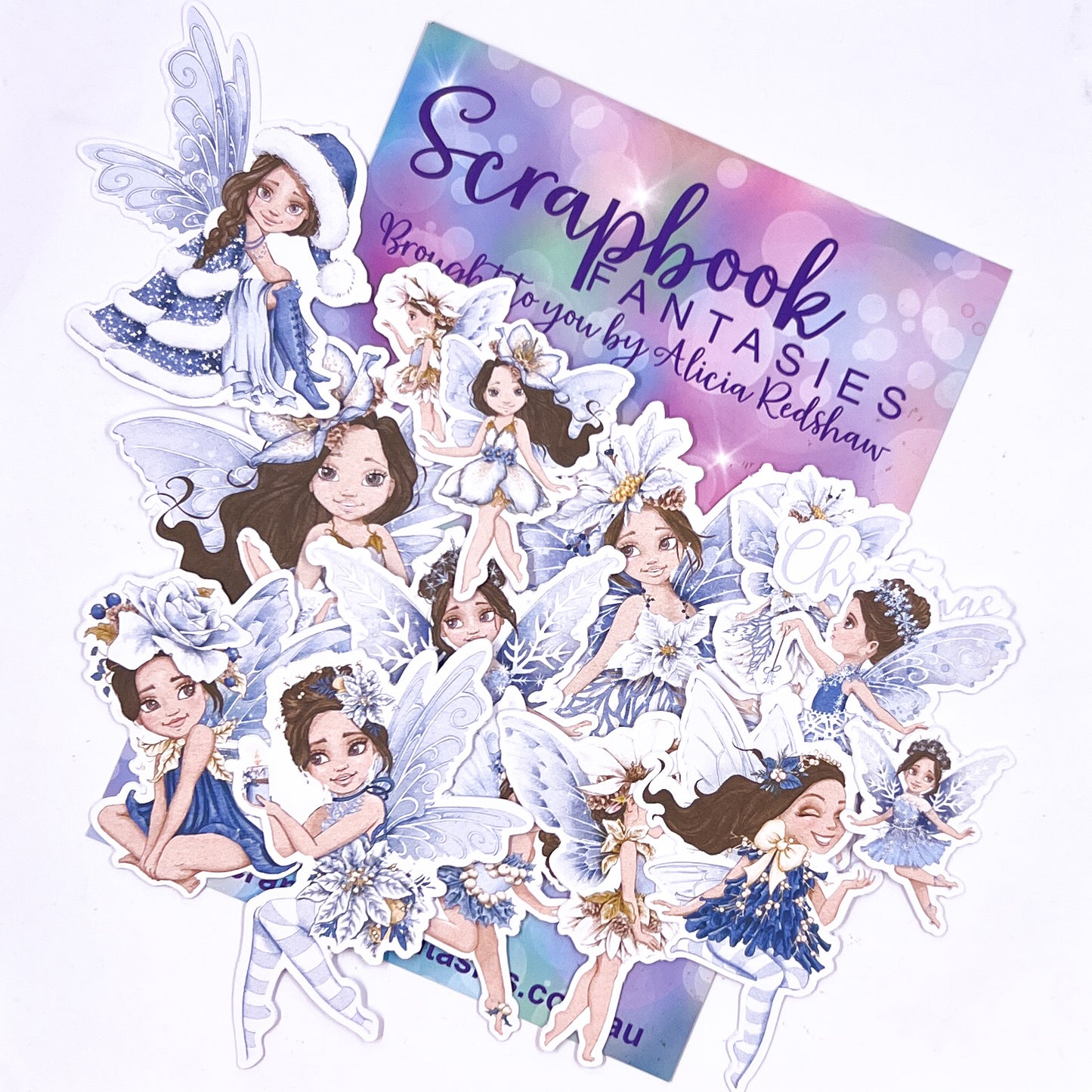 Enchanted Christmas Colour-Cuts - Blue Fairies 2 (17 pieces) 20697