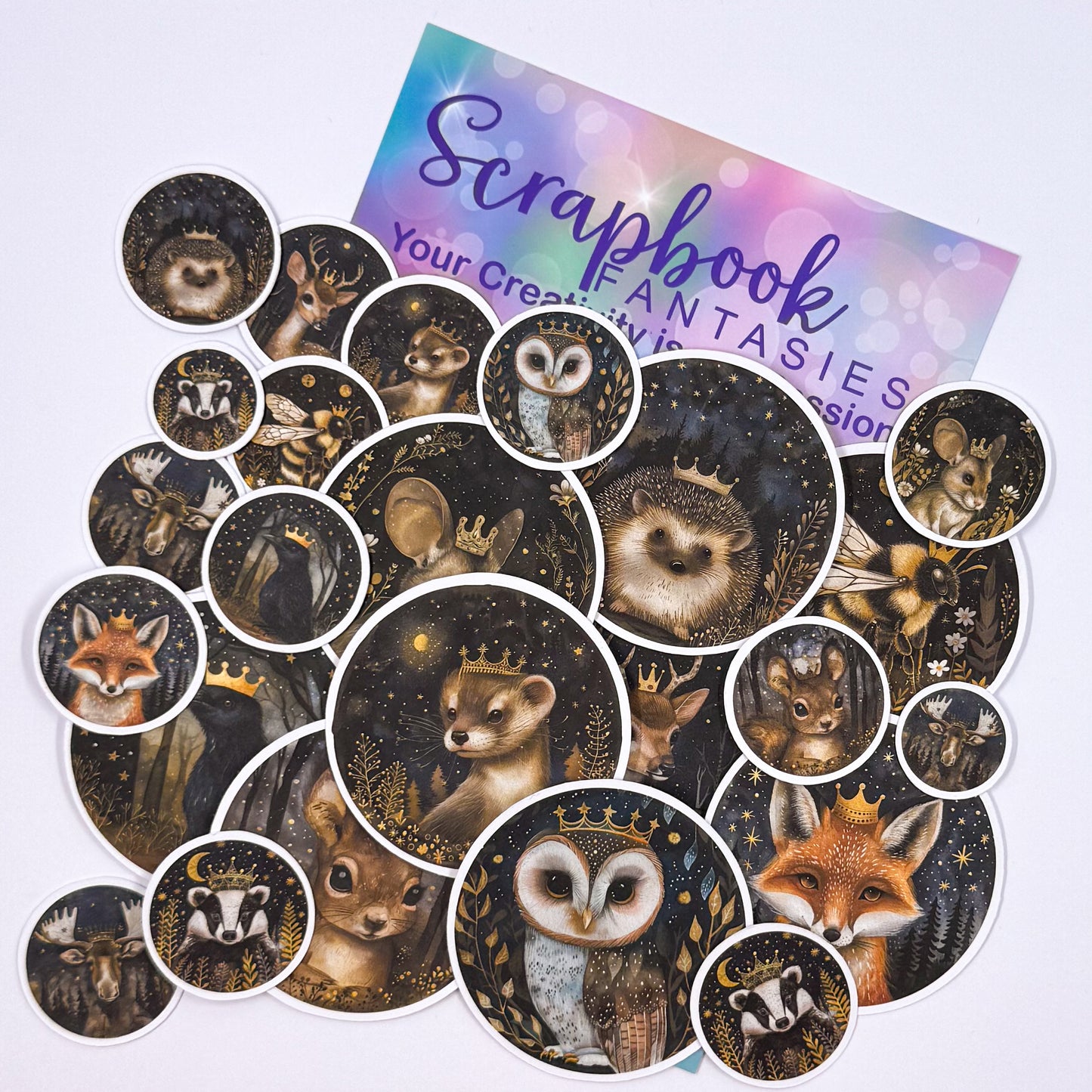 Fantasyland Colour-Cuts - Royal Animal Circles (23 pieces) 20681