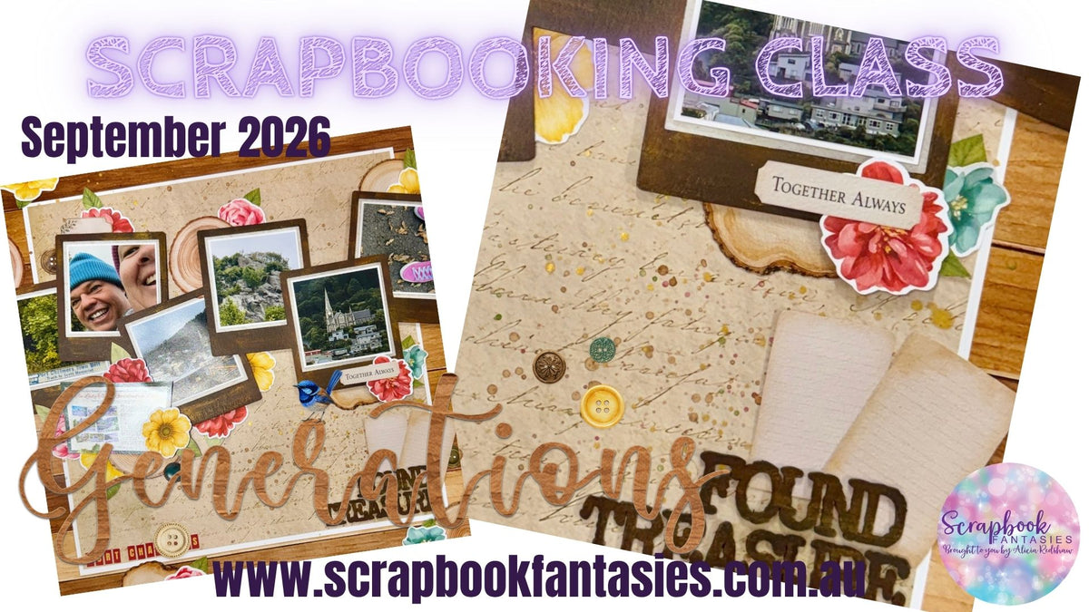Found Treasure Friday Night Scrap-Along Scrapbooking Kit by Alicia Redshaw - 18 September 2026