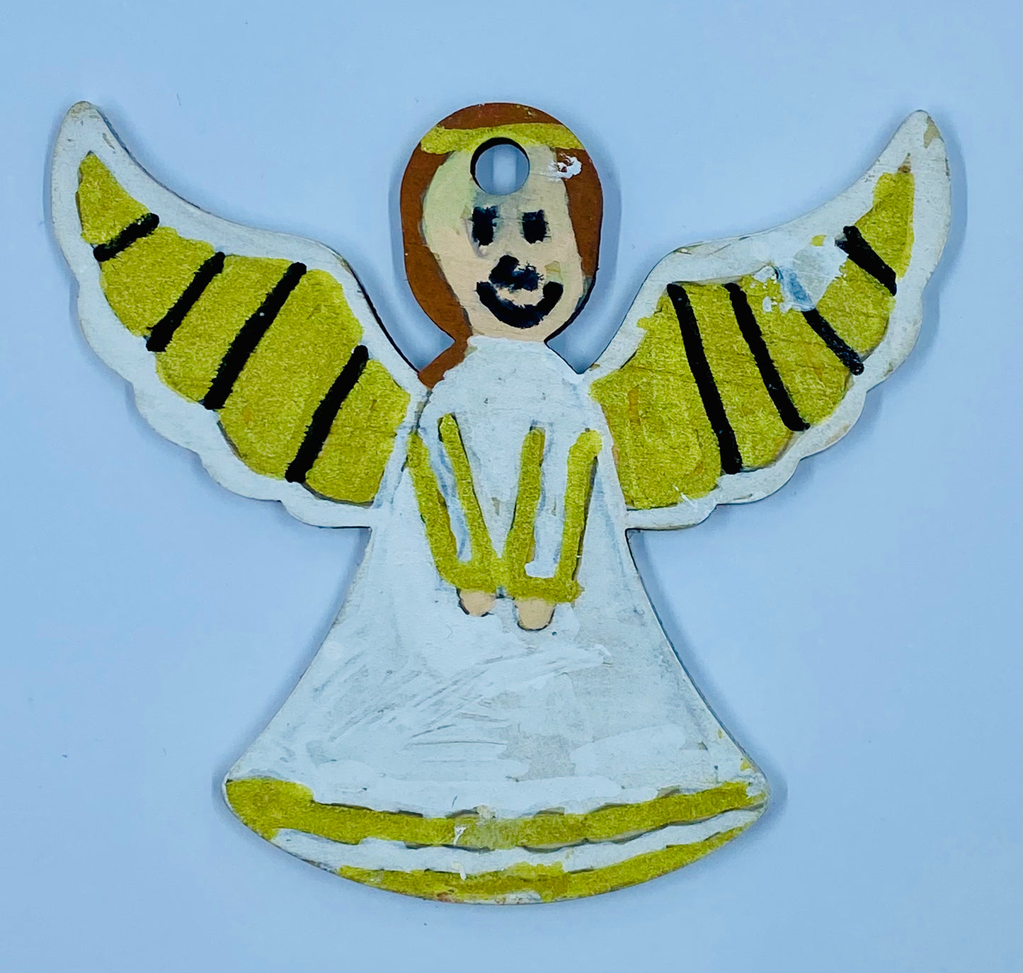 Ready-to-Colour Wooden Shape - 3mm Plywood - Angel 3"x2.75" 15398