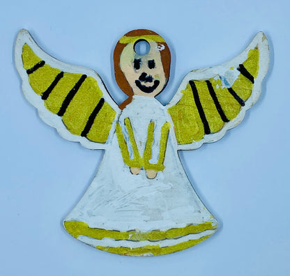 Ready-to-Colour Wooden Shape - 3mm Plywood - Angel 3"x2.75" 15398