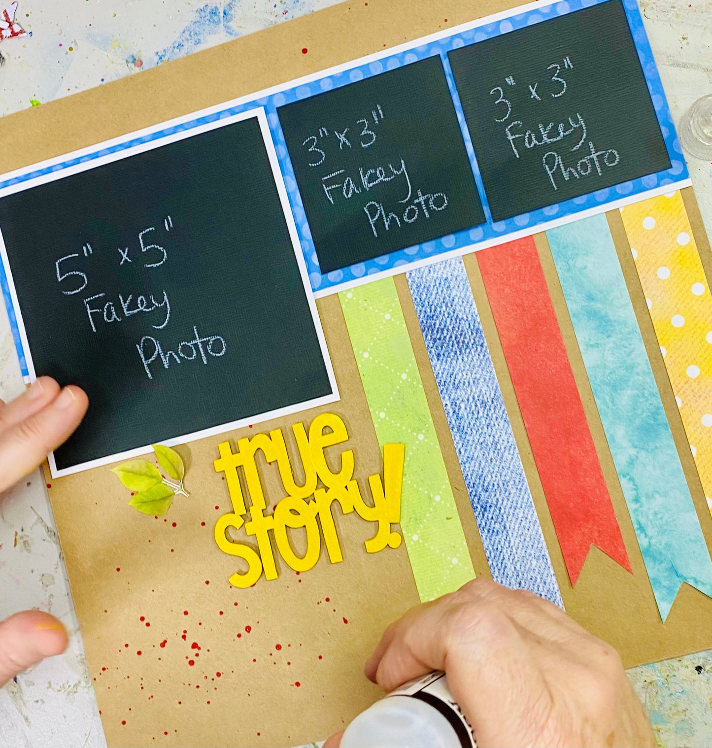 ScrapBox Week Scrapbooking Class Kit - True Story Banners - Week 18/2024 (Wednesday 1 May @7pm)