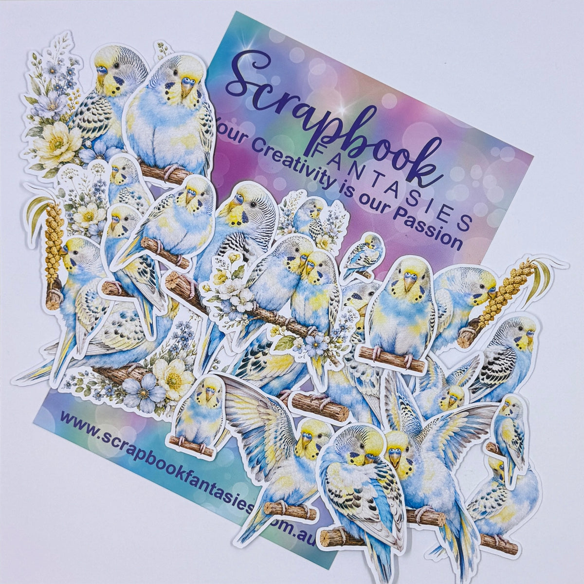 Generations Colour-Cuts - Budgies 1 (over 20 pieces) 20928