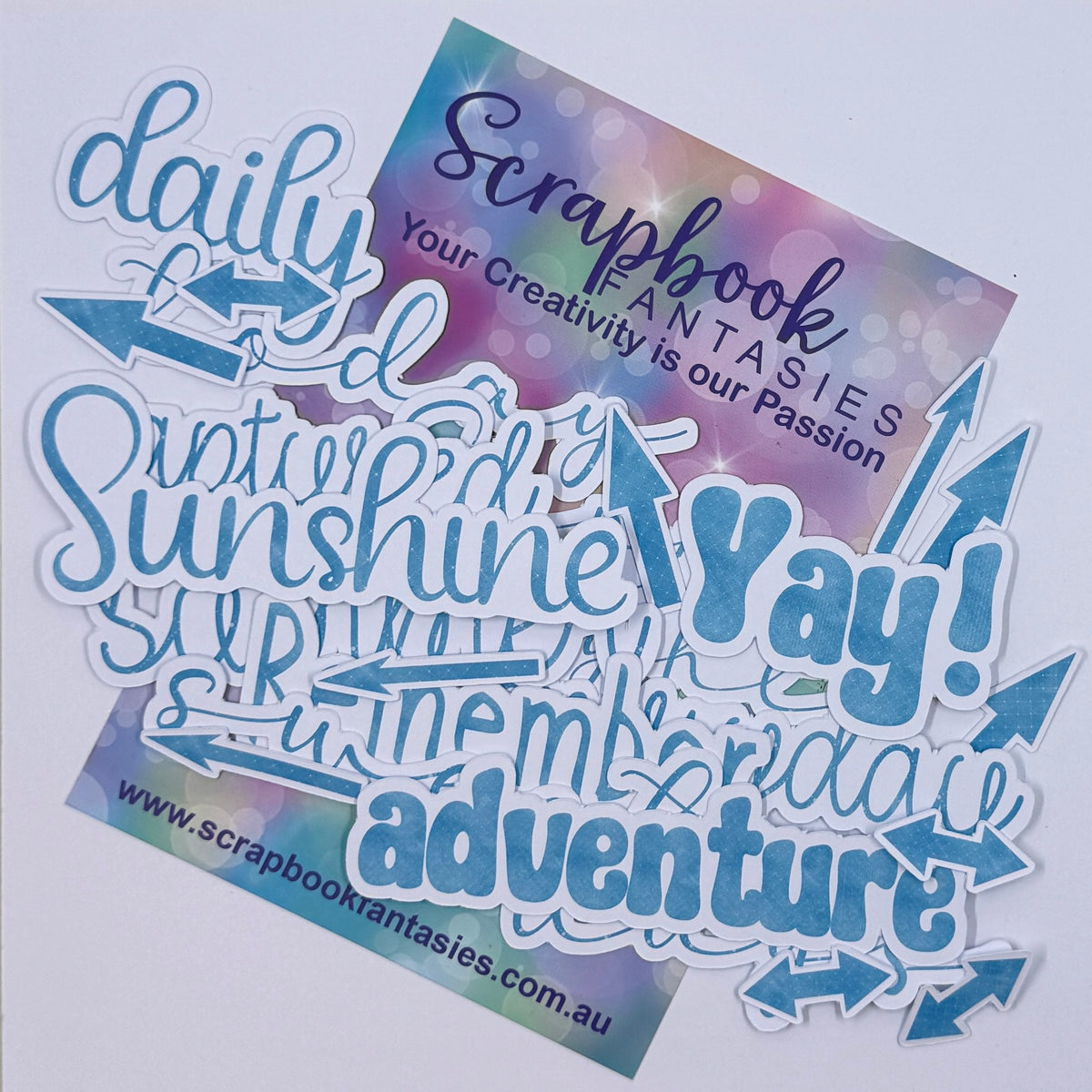 Generations Colour-Cuts - Everyday Words - Blue (24 pieces) 20961