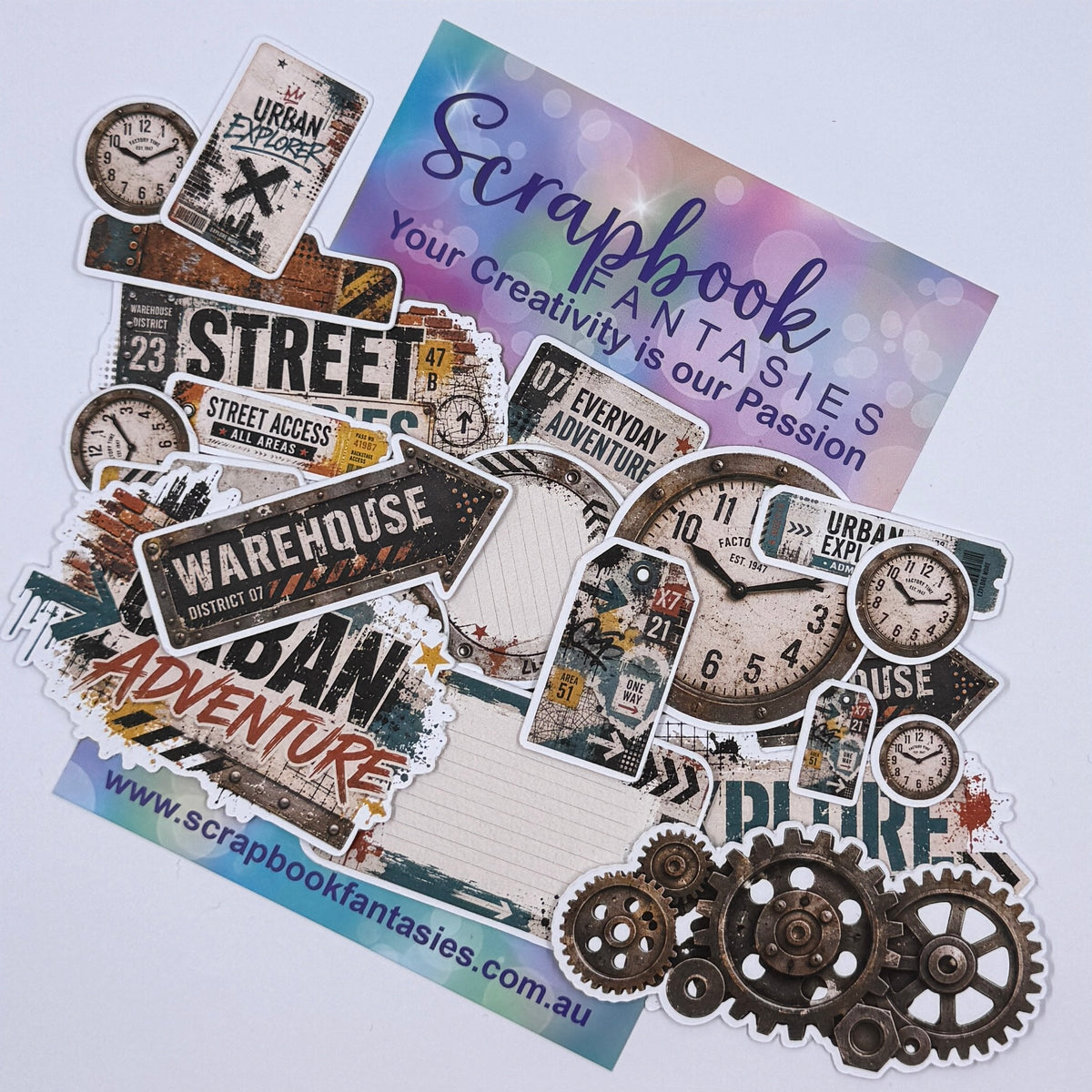 Grunge Street Colour-Cuts - Ephemera (over 20 pieces) 20923