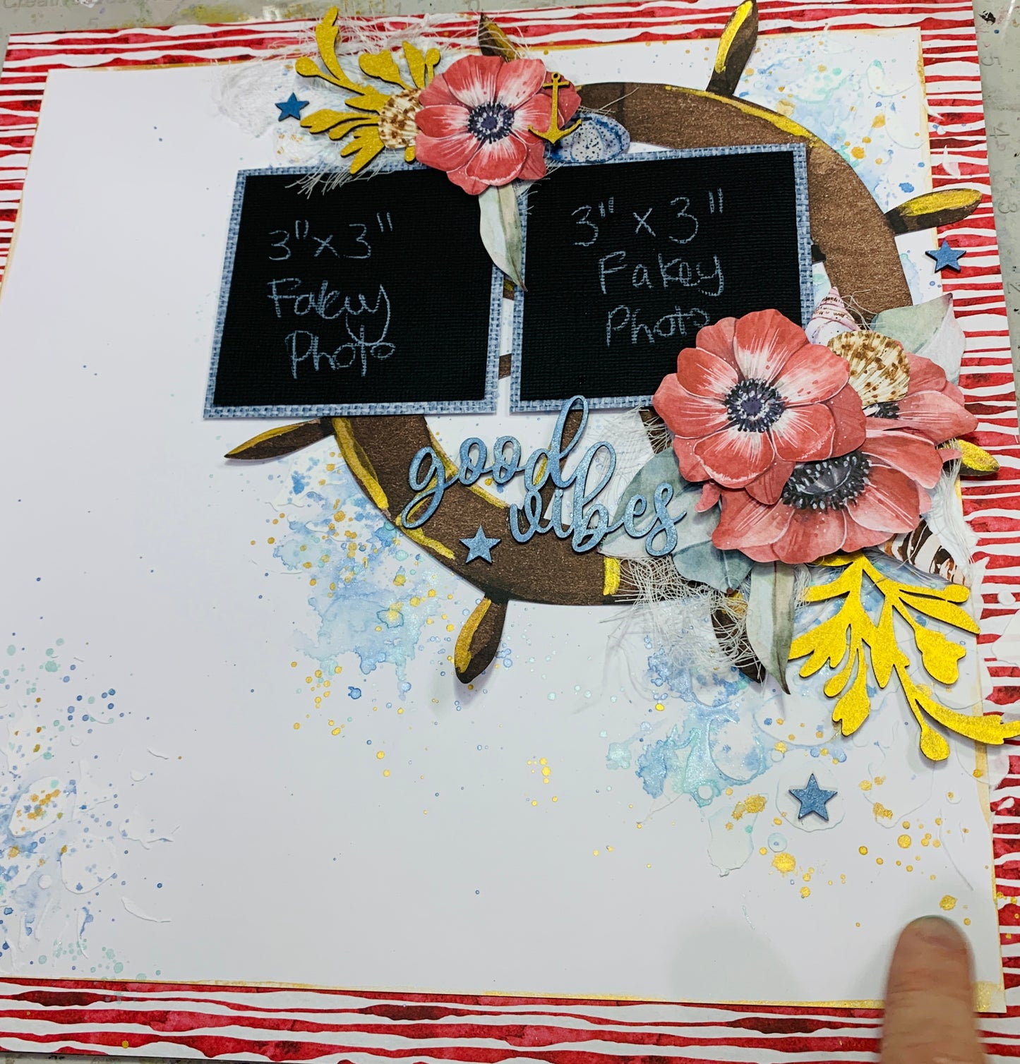 Good Vibes on the High Seas Friday Night Layout Scrap-Along Kit - 22 March 2024