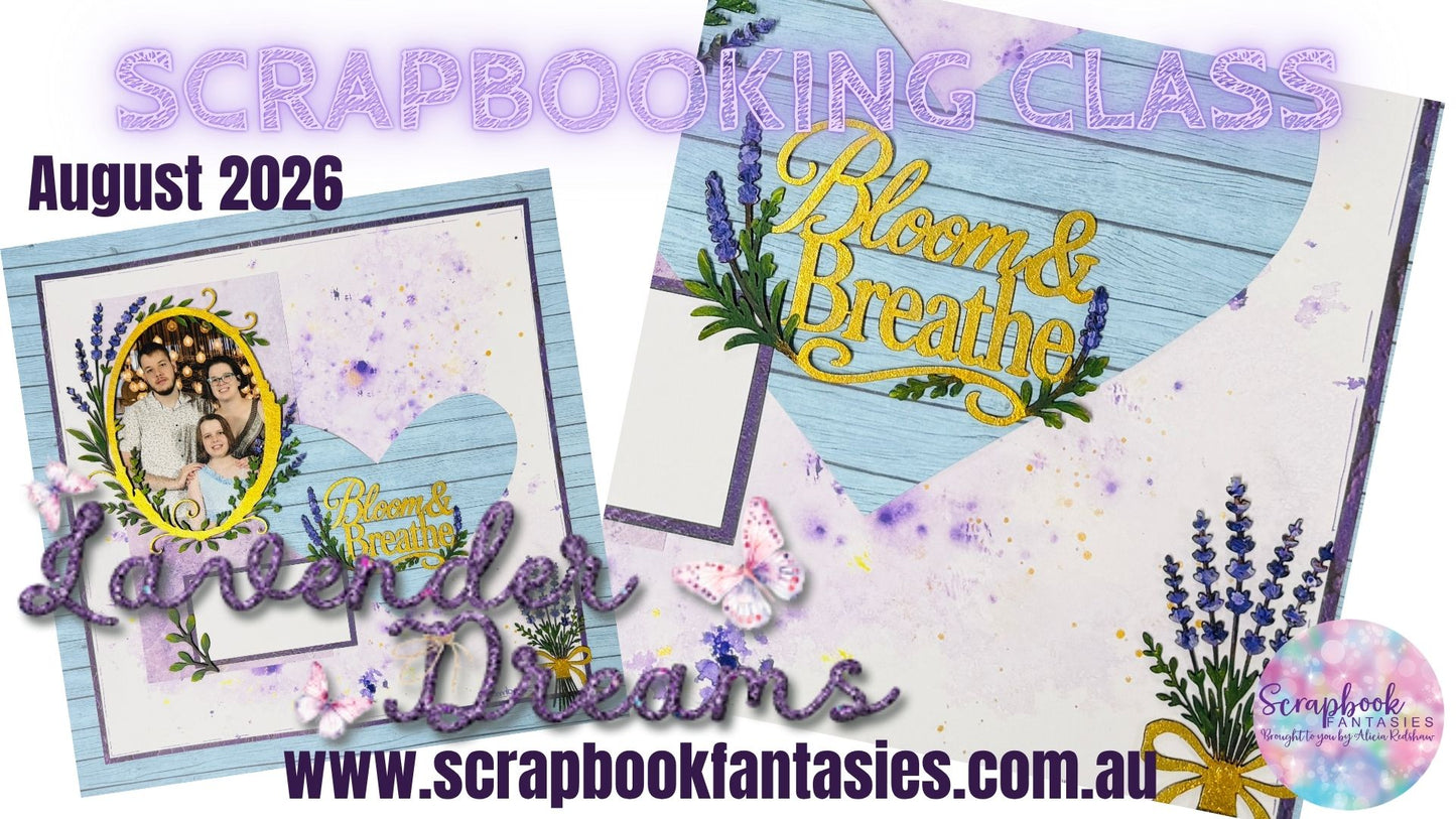 Lavender Dreams Friday Night Scrap-Along Scrapbooking Kit by Alicia Redshaw - 7 August 2026