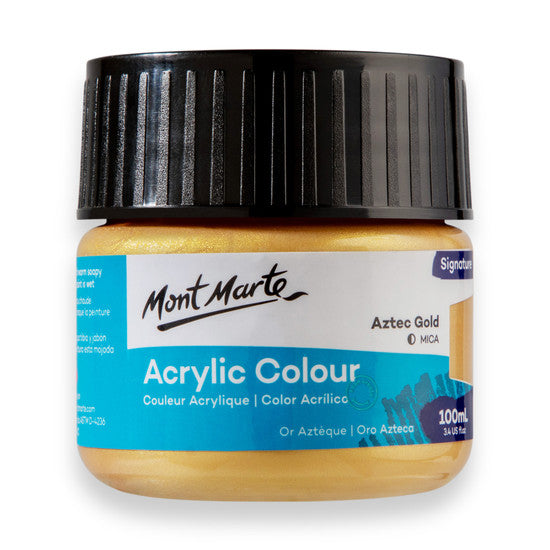 Mont Marte Aztec Gold Acrylic Paint 100ml MSCH1095
