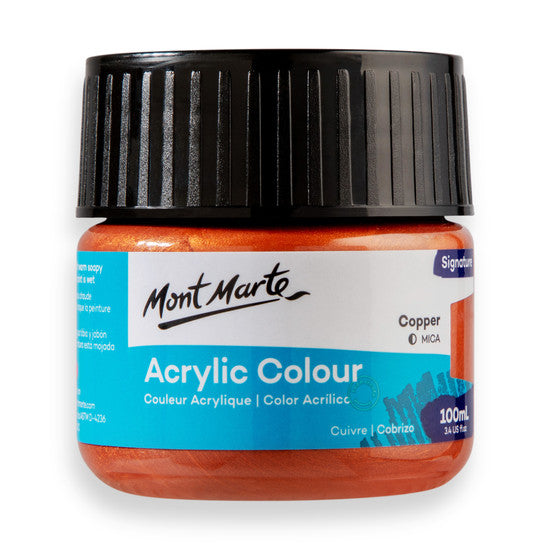 Mont Marte Copper Acrylic Paint 100ml MSCH1101