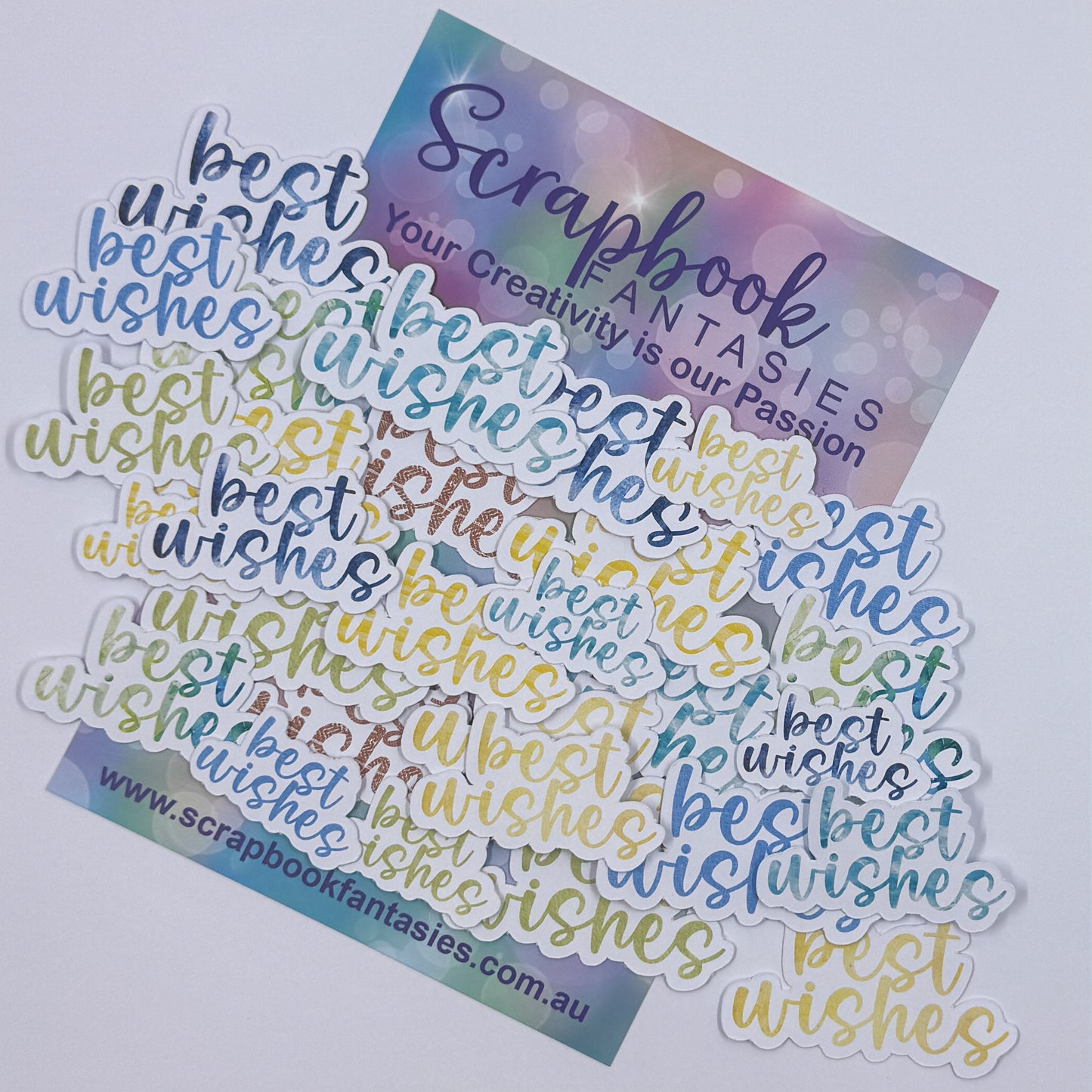 Mediterranean Vibes Colour-Cuts - Best Wishes Sentiments (29 pieces) 20868