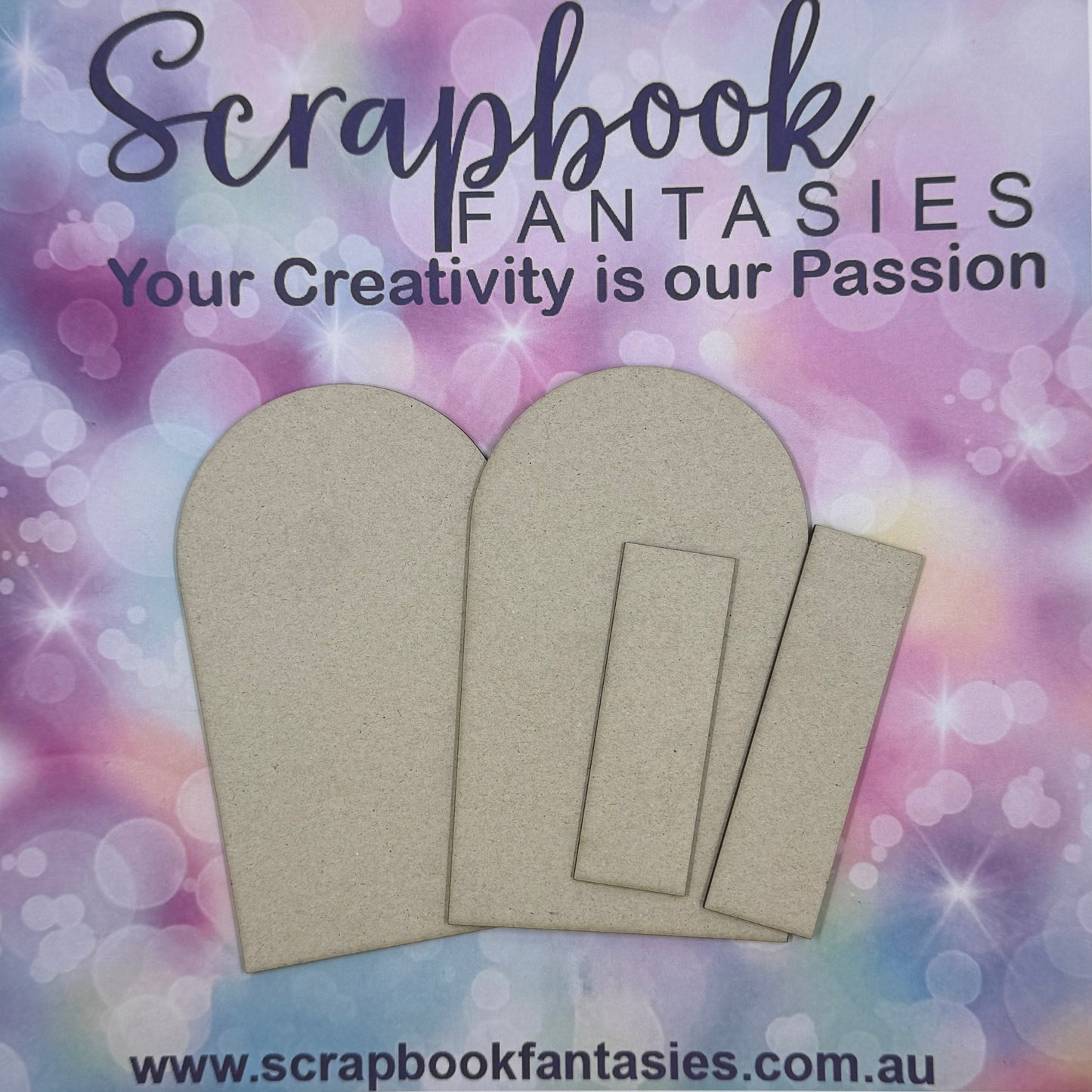 Mini-Book Cover Set - 3"x5" + 2 spines (4 pieces) High-quality 1.8mm Chipboard mb35a