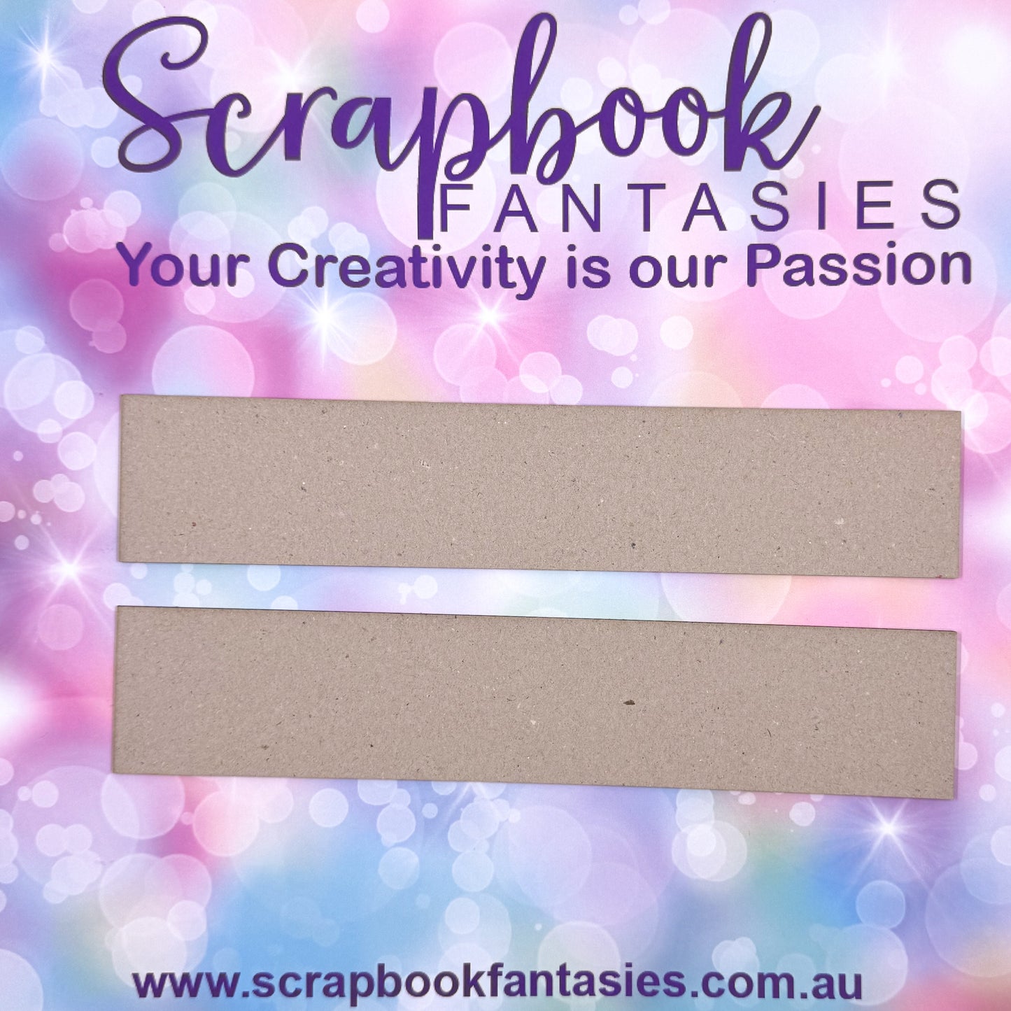 Mini-Book Extra Spines - 10"x2" spines (2 pieces) High-quality 1.8mm Chipboard mb1010spines