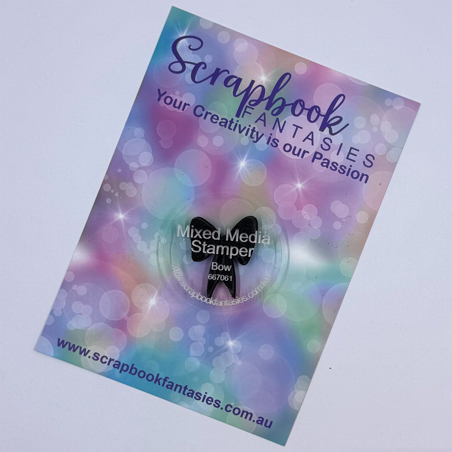 Mixed Media Stamper - Foam Stamp - Bow 667061