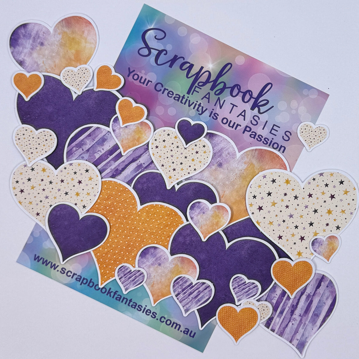 Moonlit Magic Colour-Cuts - Hearts 2-1 (30 pieces) 20954