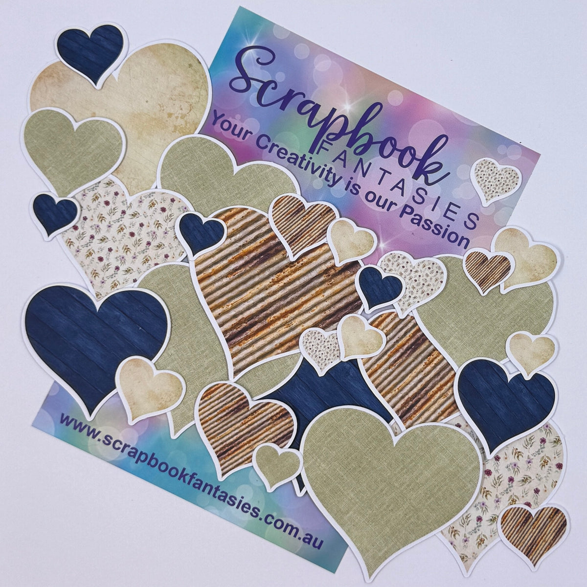 Moonlit Magic Colour-Cuts - Hearts 2-2 (30 pieces) 20955