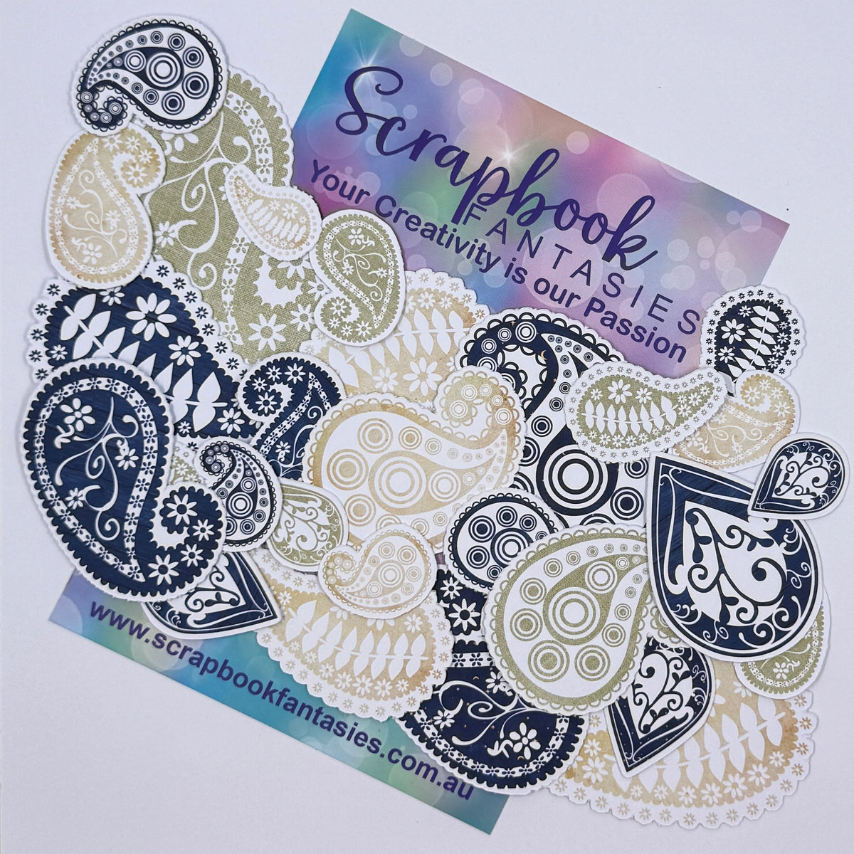 Moonlit Magic Colour-Cuts - Paisley 1 (28 pieces) 20937