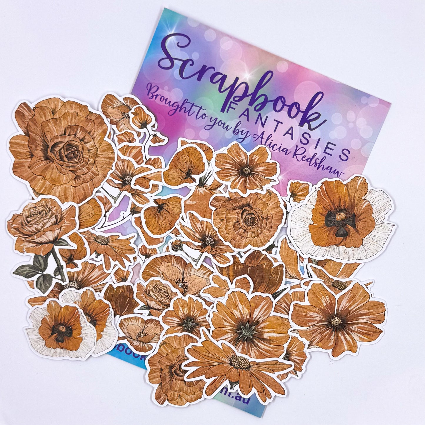 Natures Way Colour-Cuts - Rust Flowers (36 pieces) 20667