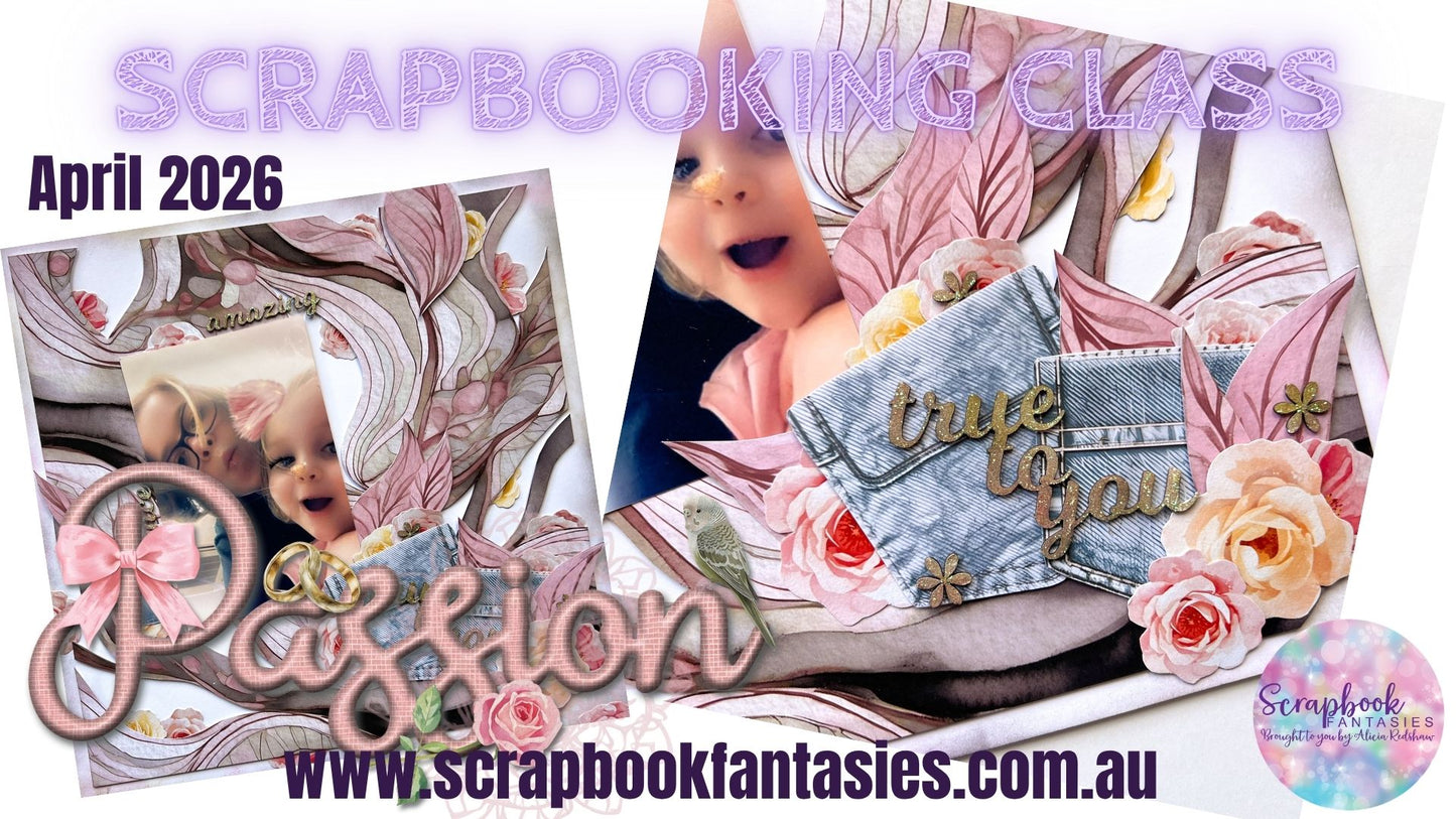 Passion Saturday Night Scrap-Along Scrapbook Layout Kit by Alicia Redshaw - 18 April 2026