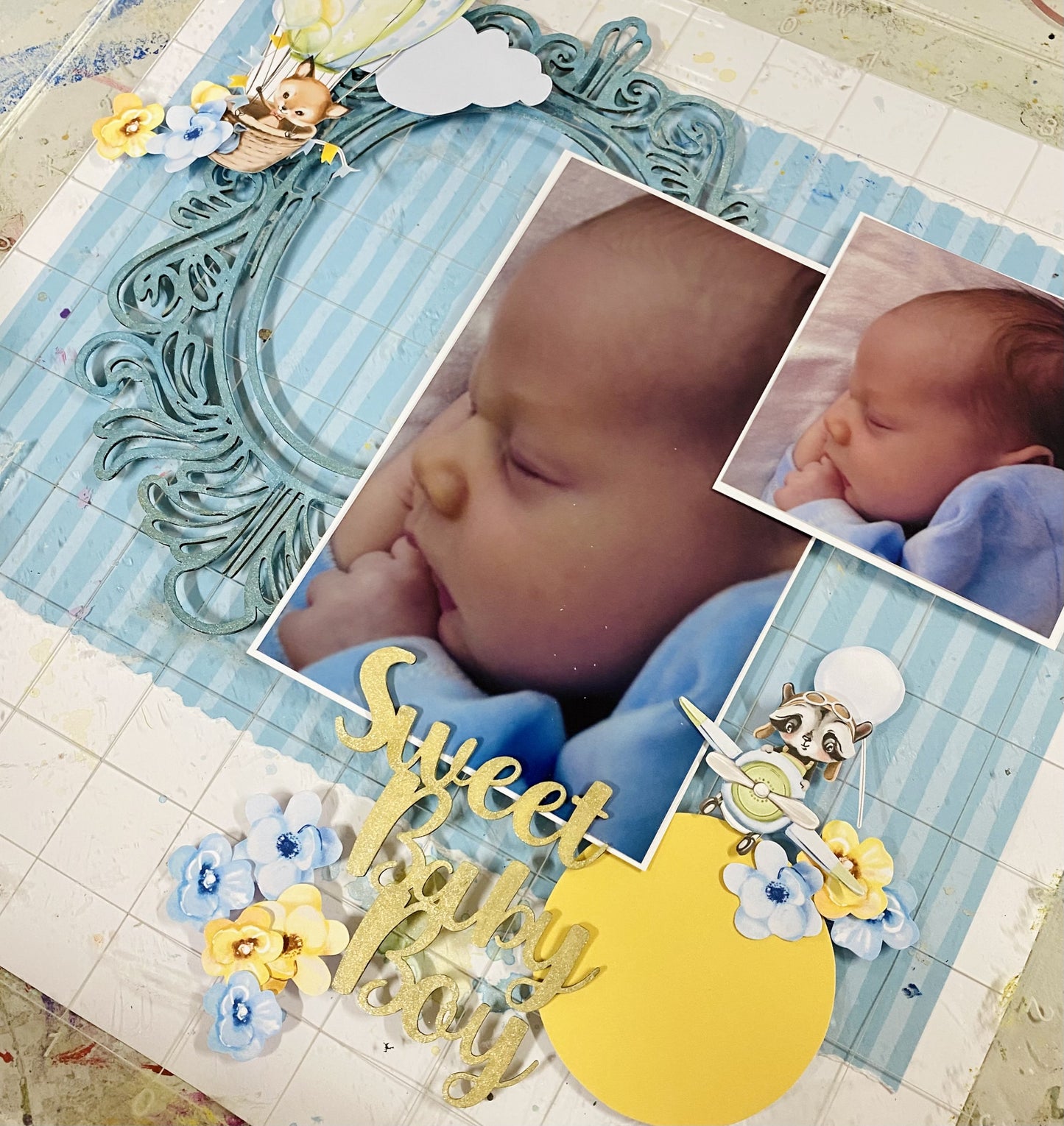 Sweet Baby Boy Thursday Night Scrap-Along Scrapbooking Class Kit - Boys World Super Weekend - 18 April 2024