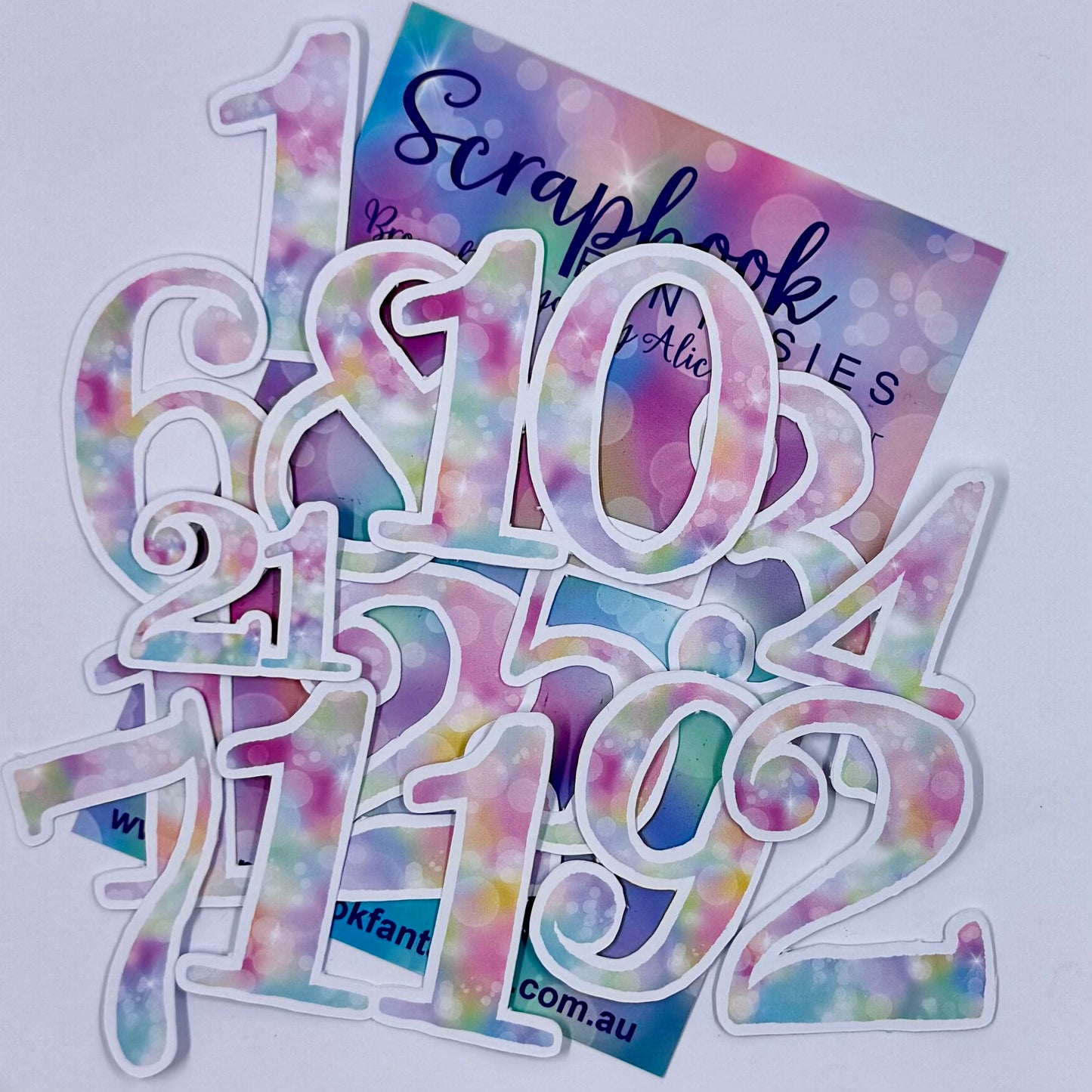 Numbers - Unicorn Rainbow Colour Cuts (13 pieces) 90020