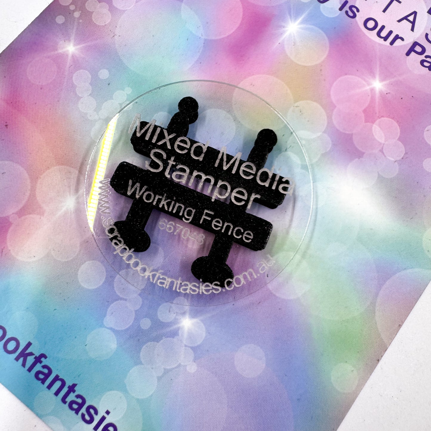 Mixed Media Stamper - Foam Stamp - Working Fence 667048