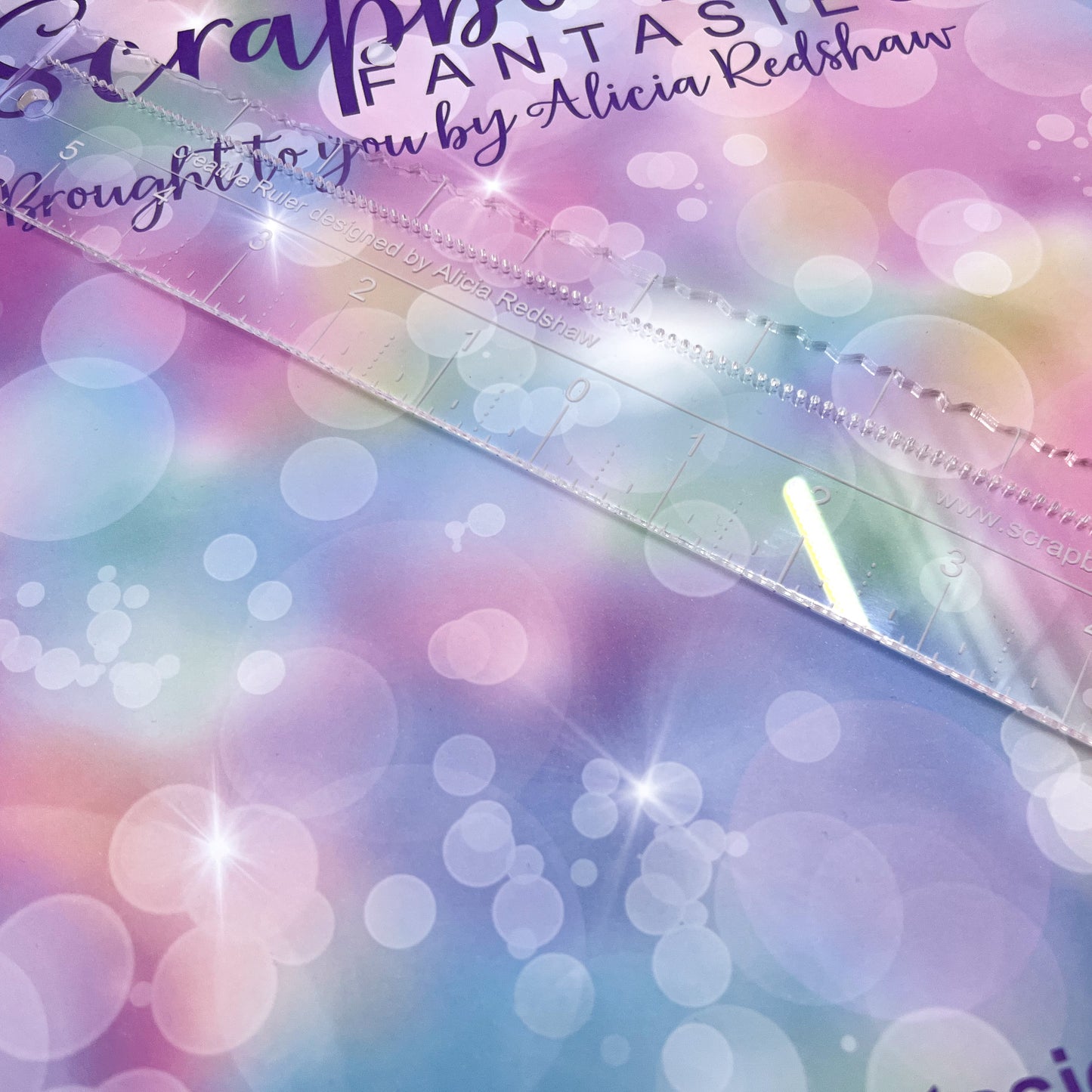 Scrapbook Fantasies Creative Ruler - 12"x2" - Designed by Alicia Redshaw 14631