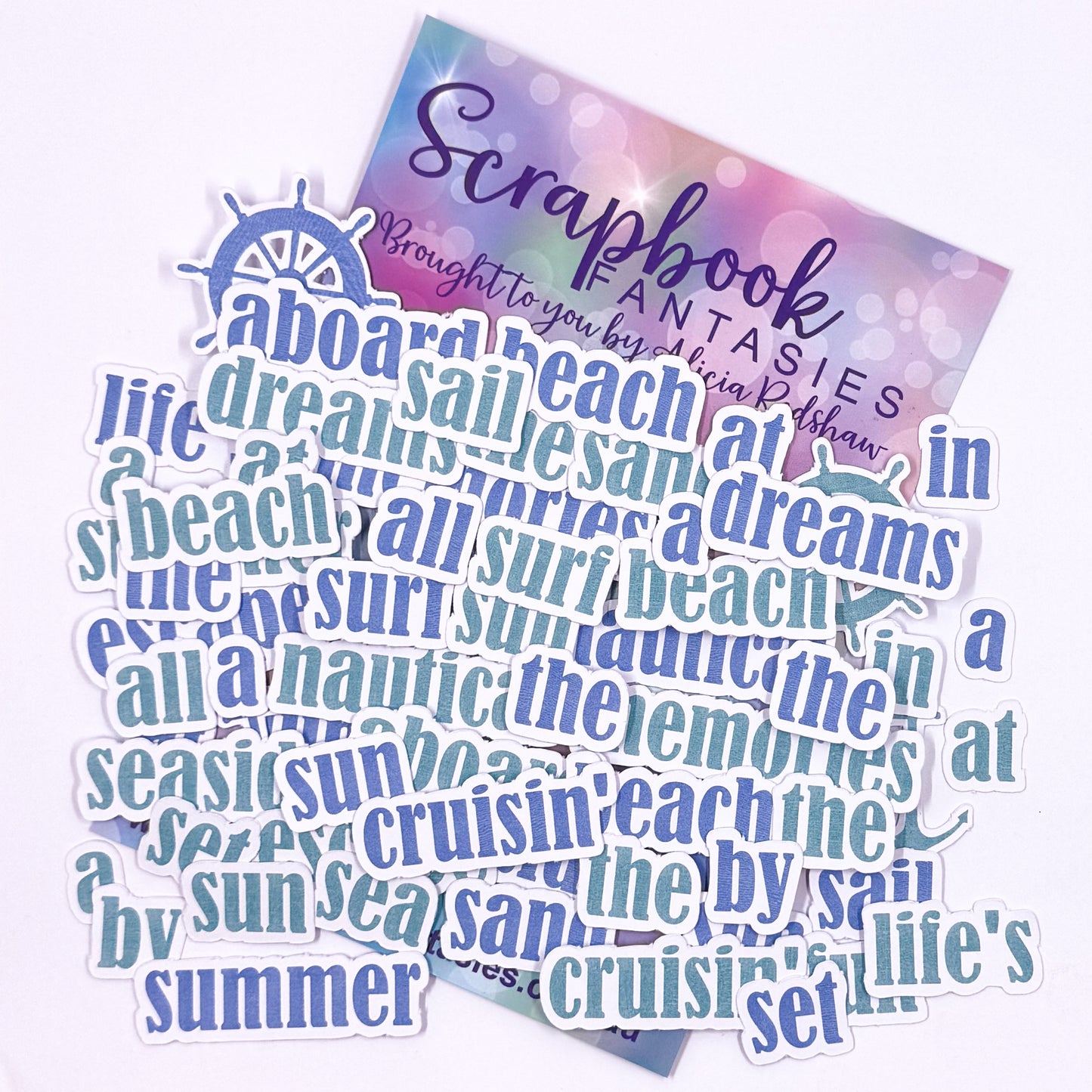 Island Sands Colour-Cuts - Words (64 pieces) 90002