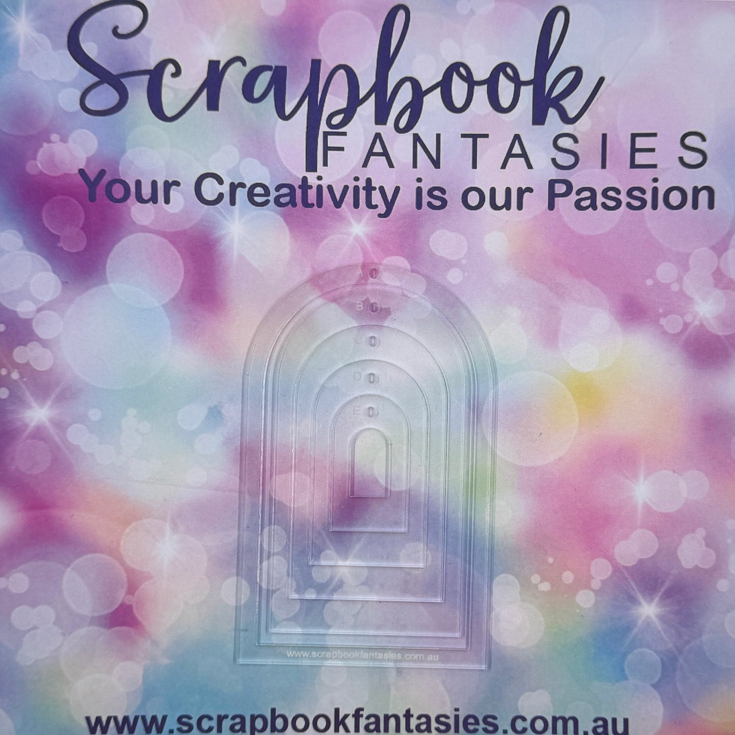Scrapbook Fantasies Creative Template Set - Arches 1 (5 pieces)