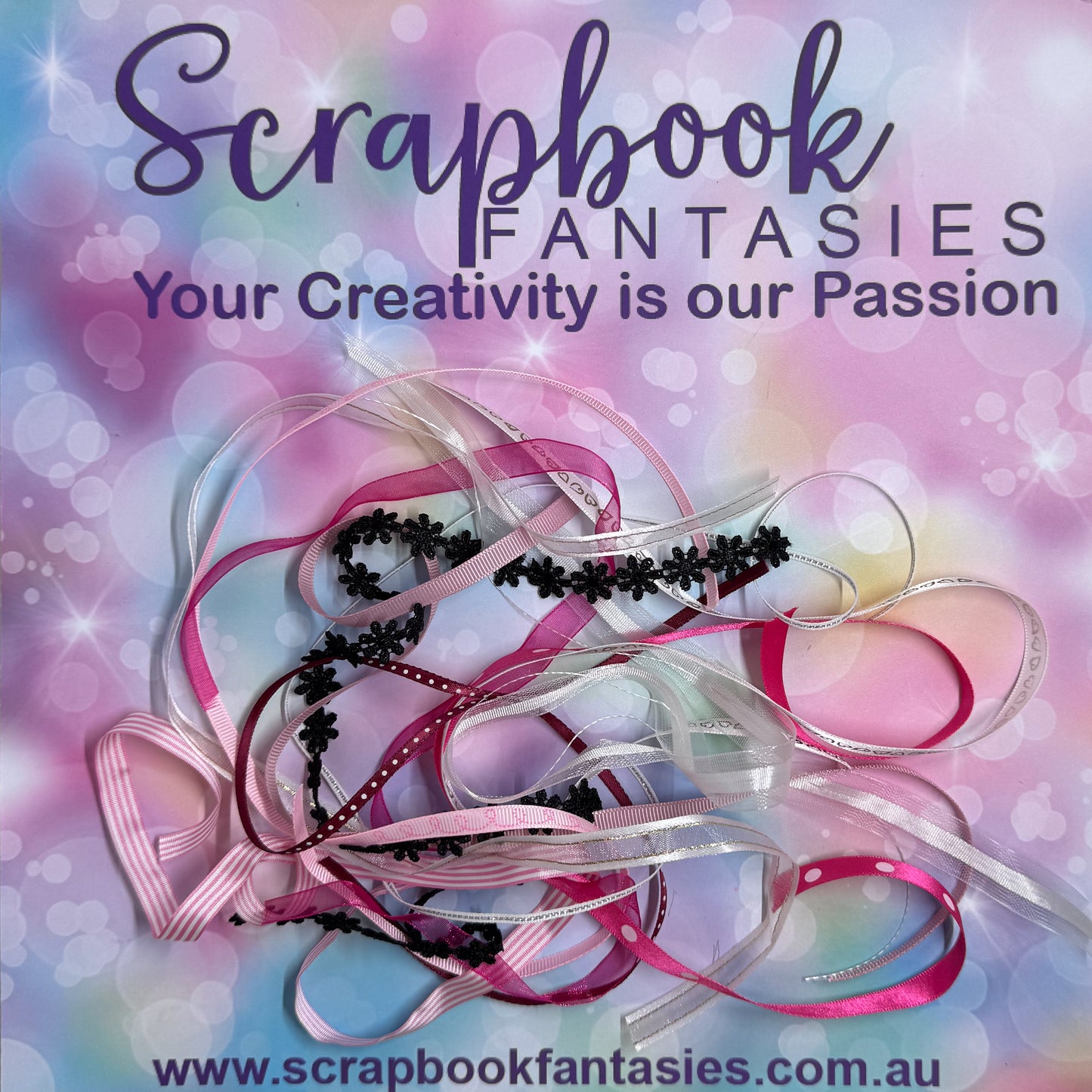 Scrapbook Fantasies Gnome 4 You Ribbon Pack - 12 x approx. 1/2 mt lengths - 20783