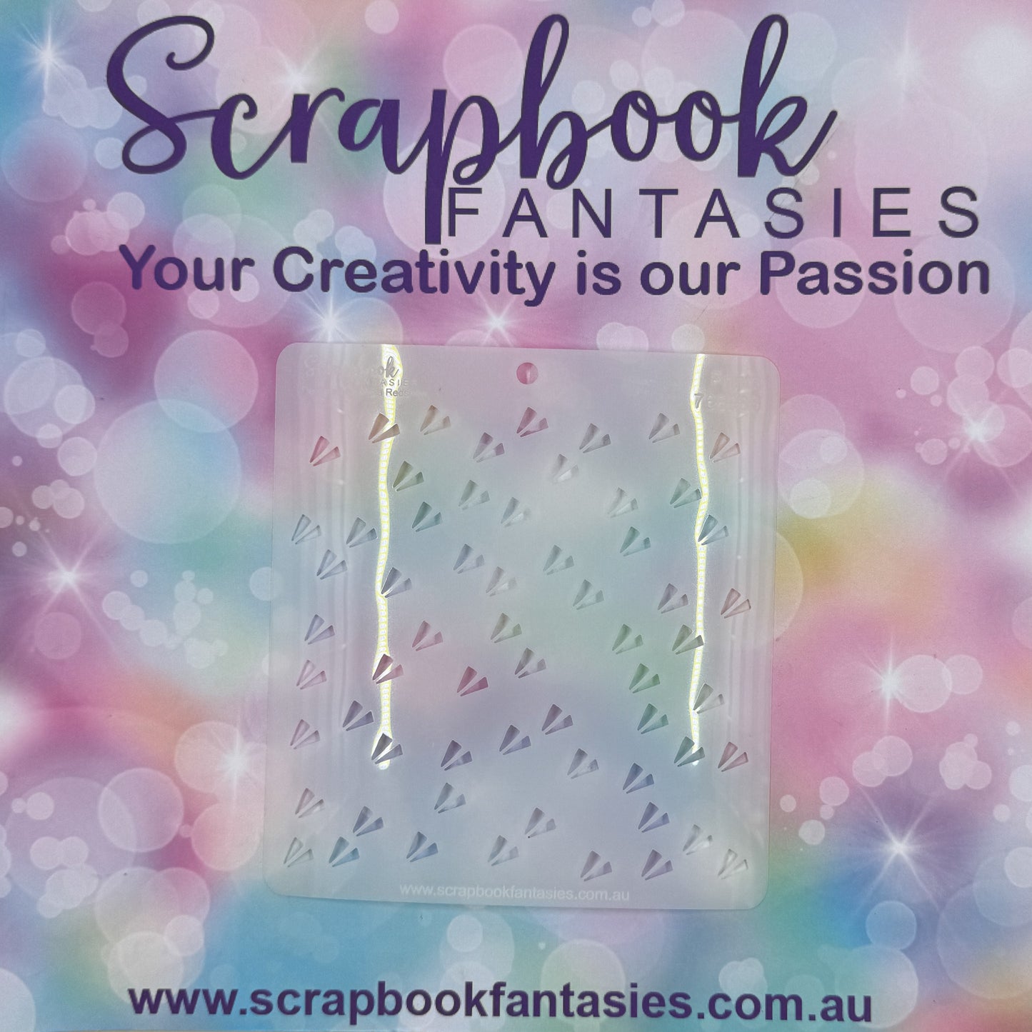 Scrapbook Fantasies Stencil Template Mask - 5.5”x5.5” - Prints 768088