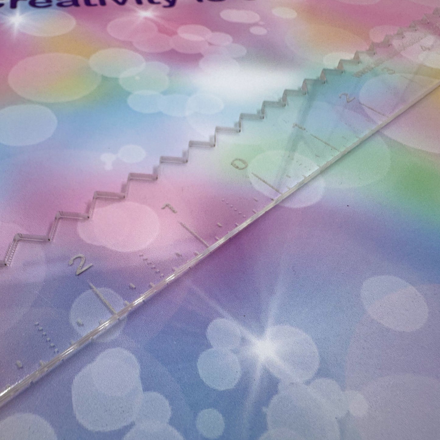 Scrapbook Fantasies Zig-Zag Ruler - 12"x1" - Designed by Alicia Redshaw 20617