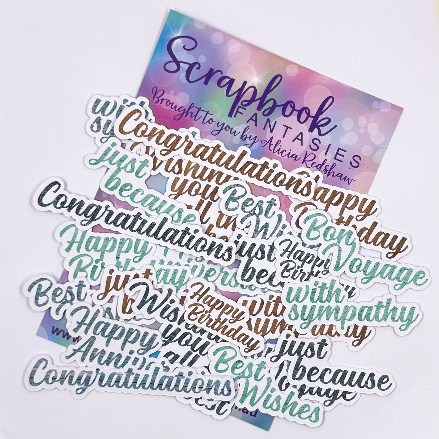 Travelers Journal Colour-Cuts - Mixed Sentiments (23 pieces) 20659