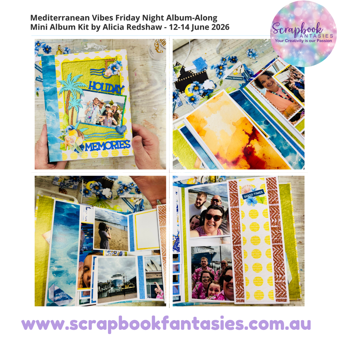 Mediterranean Vibes Friday Night Album-Along Mini Album Kit by Alicia Redshaw - 12-14 June 2026