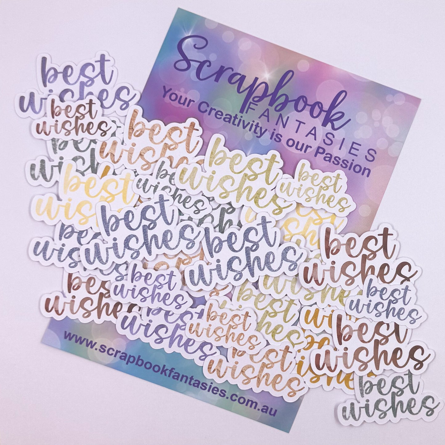 Western Girl Colour-Cuts - Best Wishes Sentiments (29 pieces) 20734