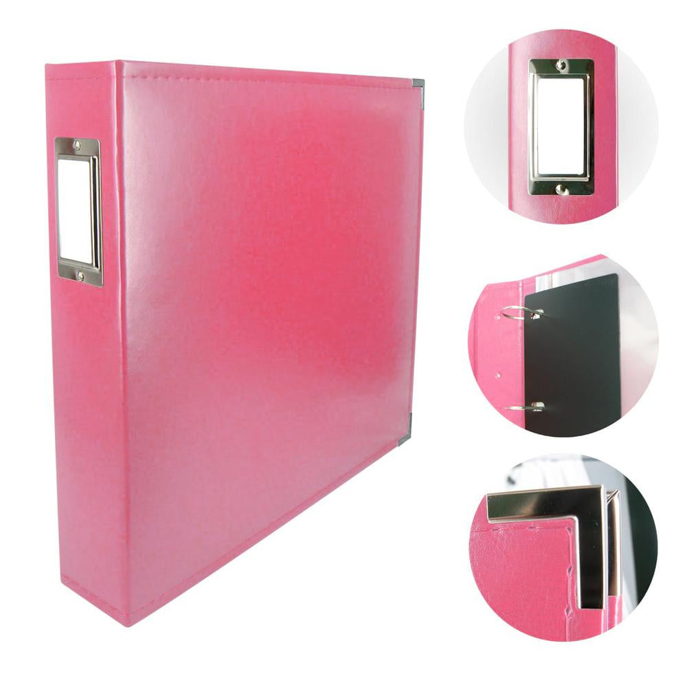 Couture Creations Classic Superior Italian Style Faux Leather Album Strawberry Pink CO728147