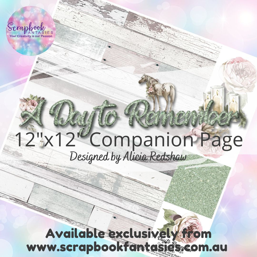 A Day to Remember 12"x12" Single-sided Companion Page - Pale Timber 7328730