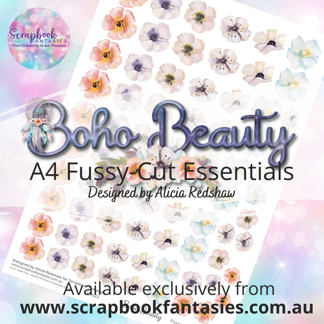 Boho Beauty A4 Colour Fussy-Cut Essentials - Flowers 1 327421