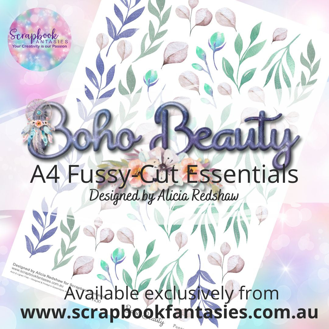 Boho Beauty A4 Colour Fussy-Cut Essentials - Leaves 4 327430