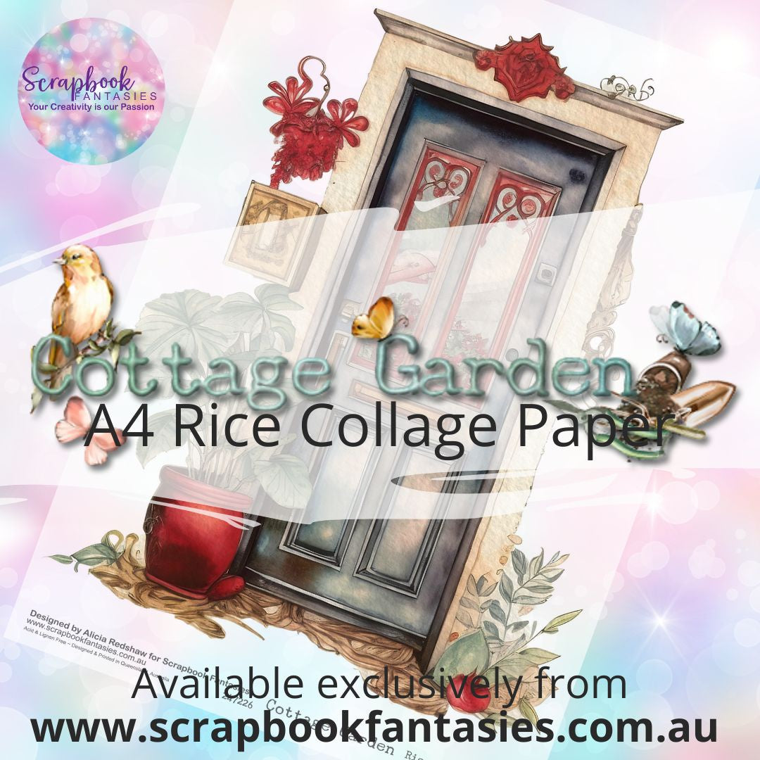 Cottage Garden A4 Rice Collage Paper - Door L 247226