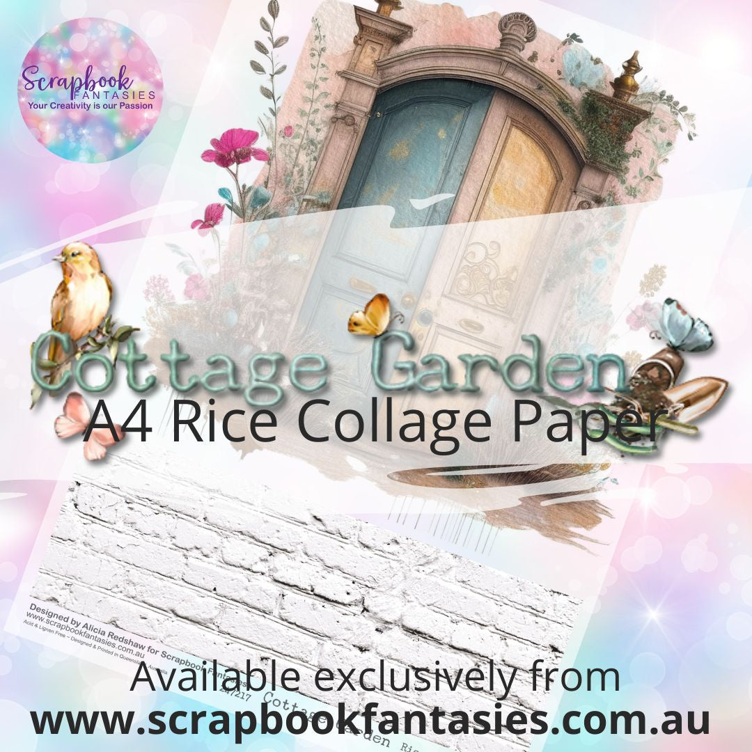 Cottage Garden A4 Rice Collage Paper - Door C 247217