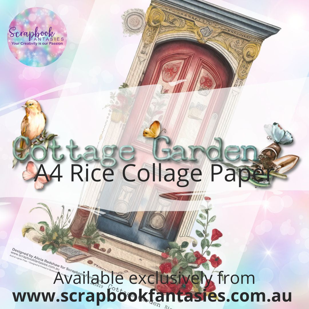 Cottage Garden A4 Rice Collage Paper - Door E 247219